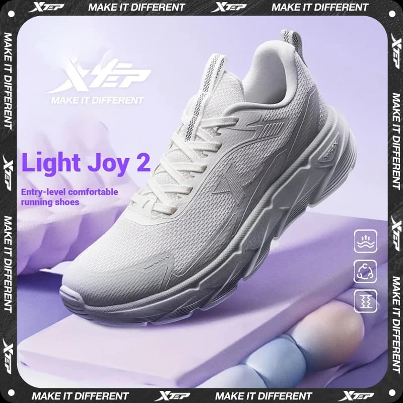 Xtep Light Joy 2 Scarpe da corsa da donna 2025 Primavera Scarpa sportiva leggera antiurto antiscivolo resistente all'usura 875118110015