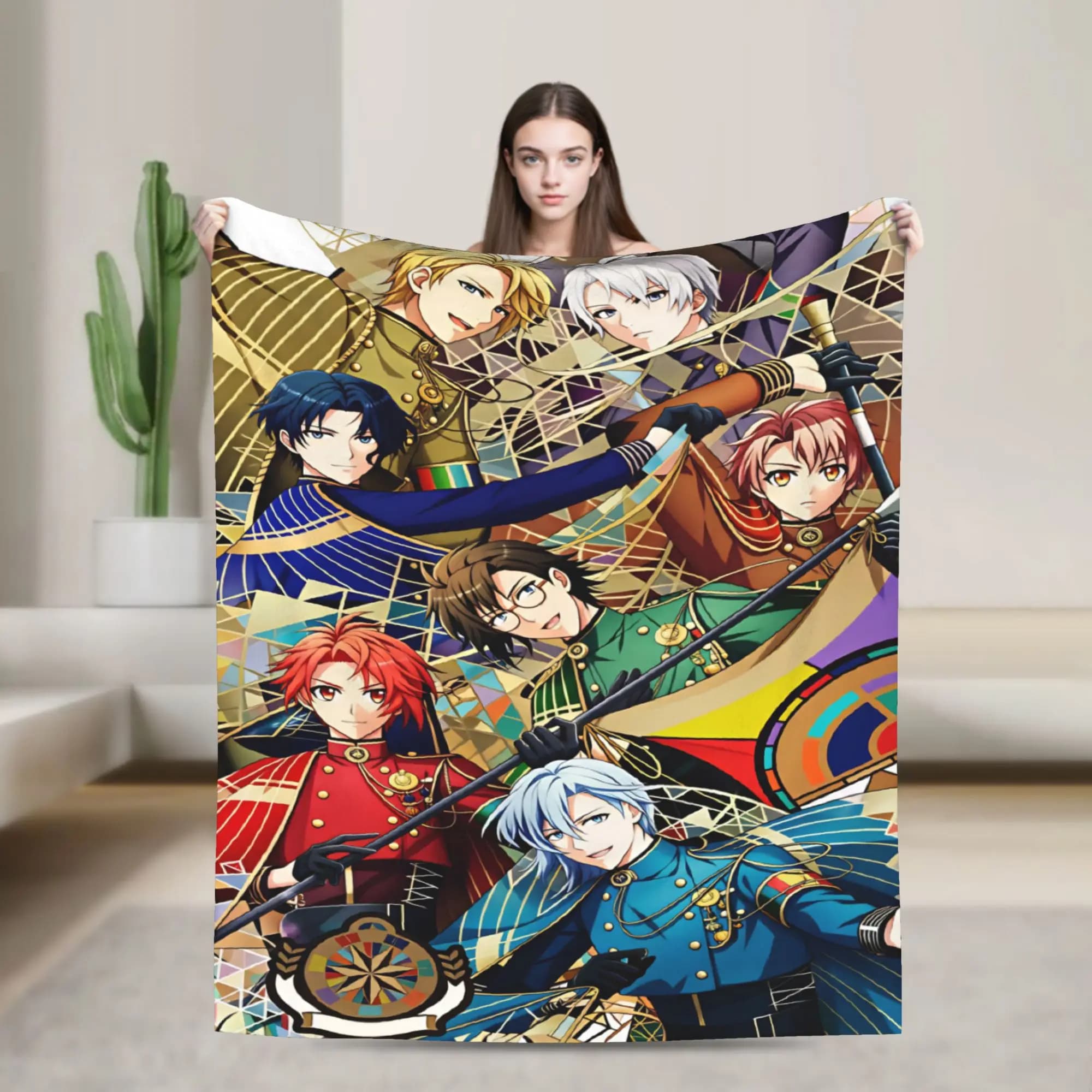 Warm Soft Blanket Picnic IDOLiSH7 Throw Blanket Flannel Bedspread For Couch Chair Street Trend Sofa Bed Cover