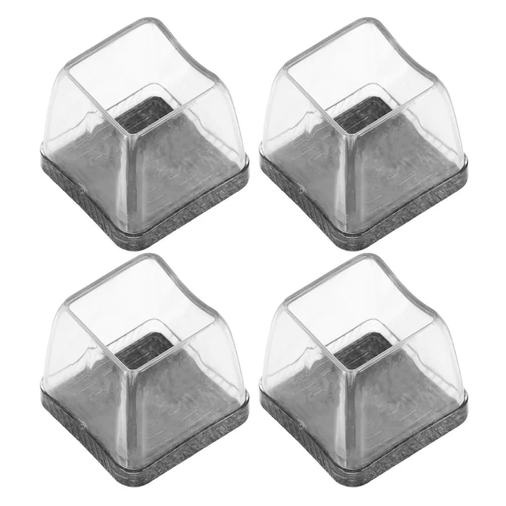 4 Pezzi Coprigambe in Silicone Trasparente, Protezioni per Pavimenti, Cuscinetti per Gambe di Mobili, Tavoli, Scrivanie, Panche, Sgabelli da Bar, Casa e Ufficio