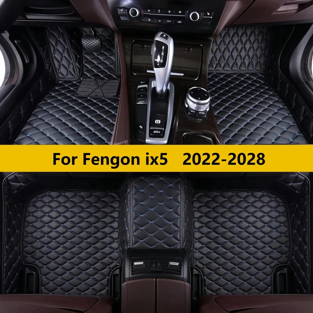 Custom Car Floor Mats For Fengon ix5 2022 2023 2024 2025 2026 2027 2028 Car Leather Carpet Pads Full Set Foot Matts Rugs