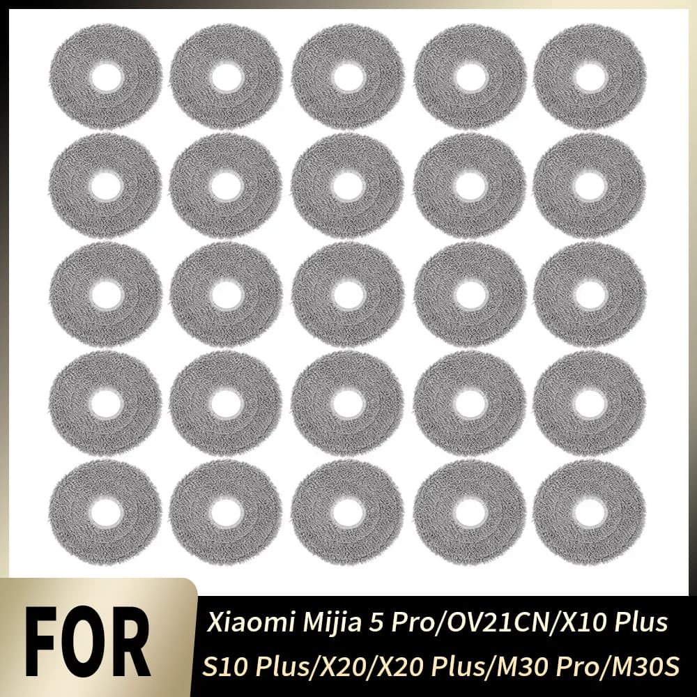 Easy-to-install and perfect fit mop kit for Xiaomi Mijia 5 Pro OV21CN X10 Plus S10 Plus X20 X20 Plus M30 Pro M30S