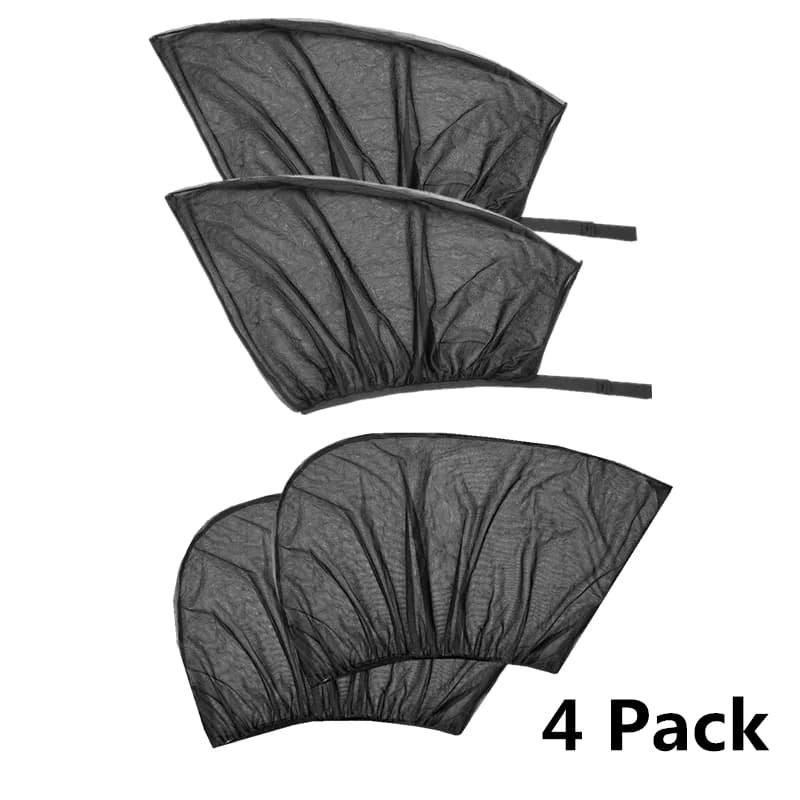 4 Pack Summer UV Protection Car anteriore lunotto laterale parasole Anti-zanzara parasole per auto tenda a rete per berlina SUV MPV