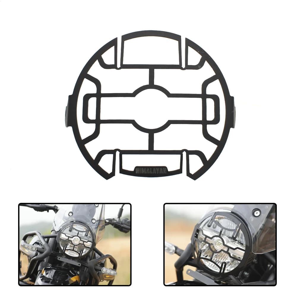 Headlight Guard For Royal Enfield Himalayan 450 2024- Himalayan450 Headlight Shield Guard Protector Headlamp Mesh Grille Cover