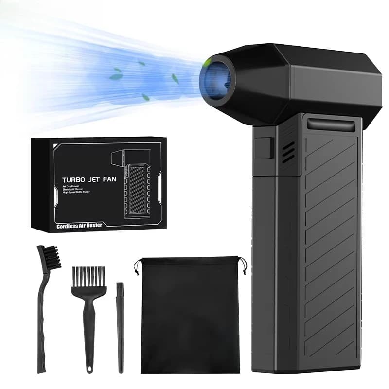 131000rpm 180W Spolverino ad aria compressa Asciugatrice per auto elettrica portatile Piccolo ventilatore Pulizia della neve Mini ventilatore d'aria Ventilatore a getto Turbo