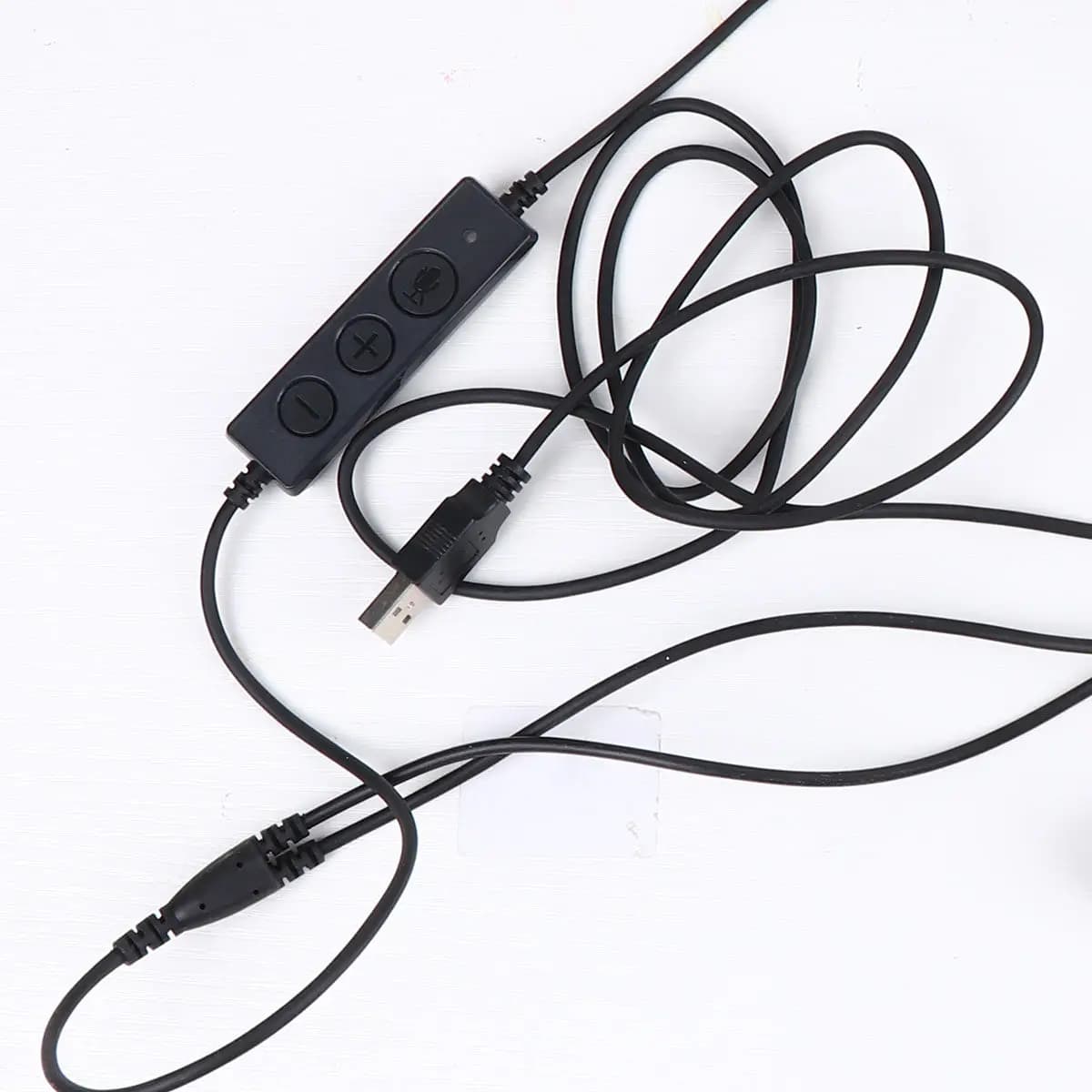 Microfono da Testa Cablato USB Nero Professionale con Riduzione del Rumore per Vendite e Presentazioni