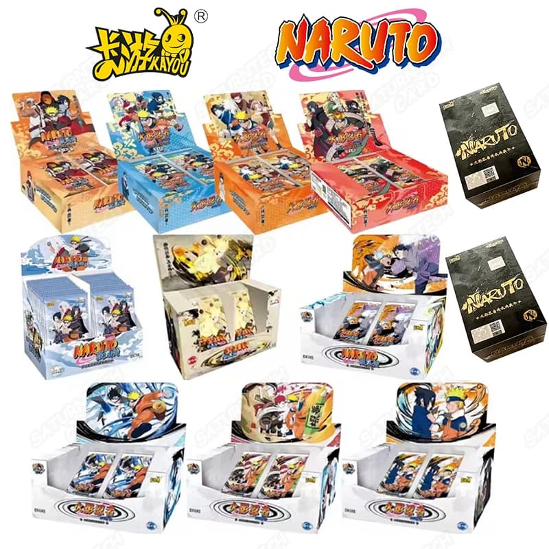 Genuine Kayou Naruto Sealed Box W7 W8T4 W9T2 Rare BP NR CR Collectible Trading Cards Chapter of the Ninja Series Surprise Toy