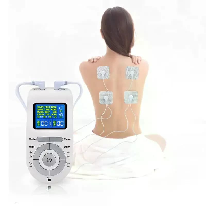 1 Set Muscle Stimulator Battery Powered Tens Ems Acupuncture Body Massager Digital Therapy Massage Tool Electrostimulator