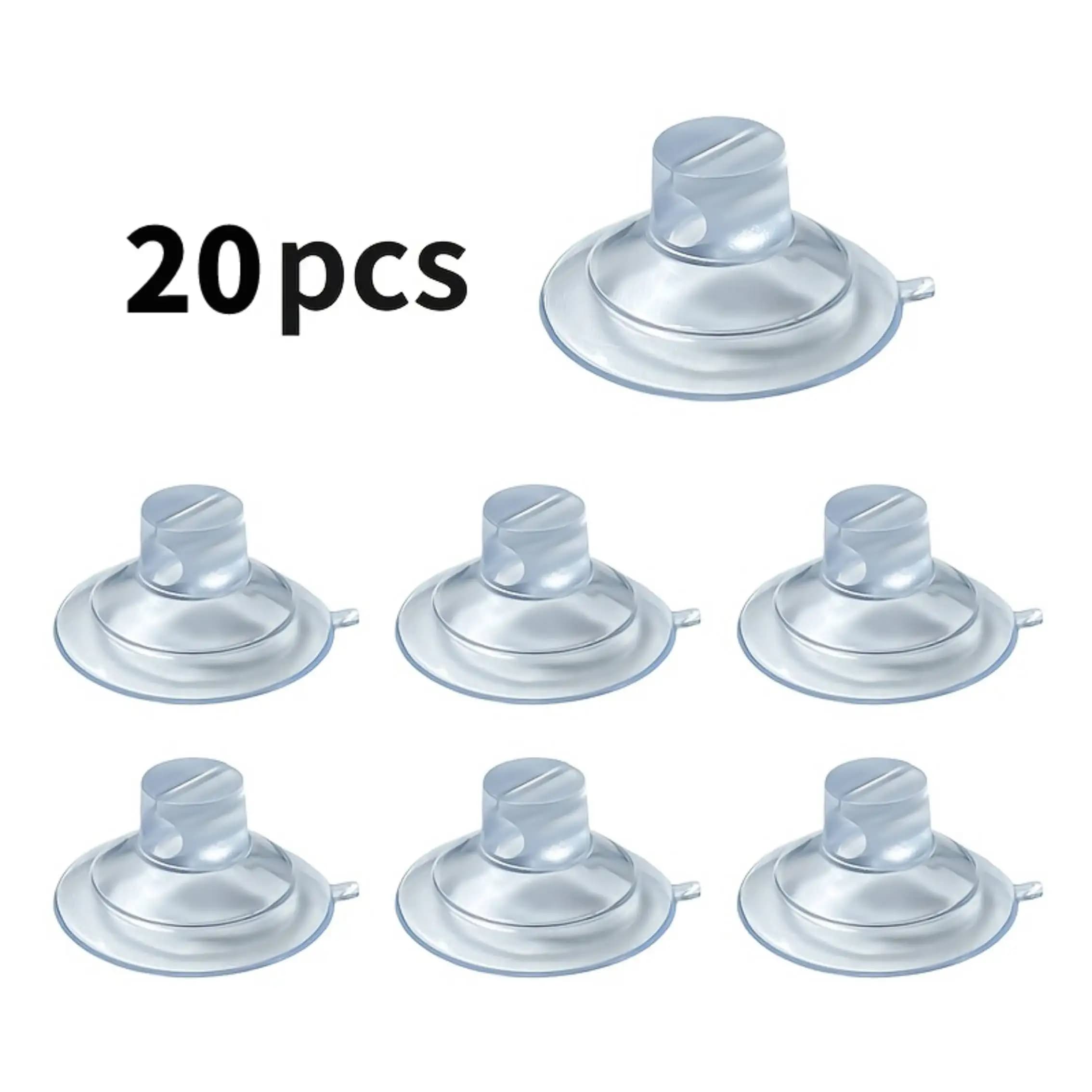 20PCS 30 millimetri Ventosa Supporto del Cavo Ventose Con Fori Ventose Pad Con Foro Stringa di Luce Per Finestra di Vetro Decorazione tazza ganci
