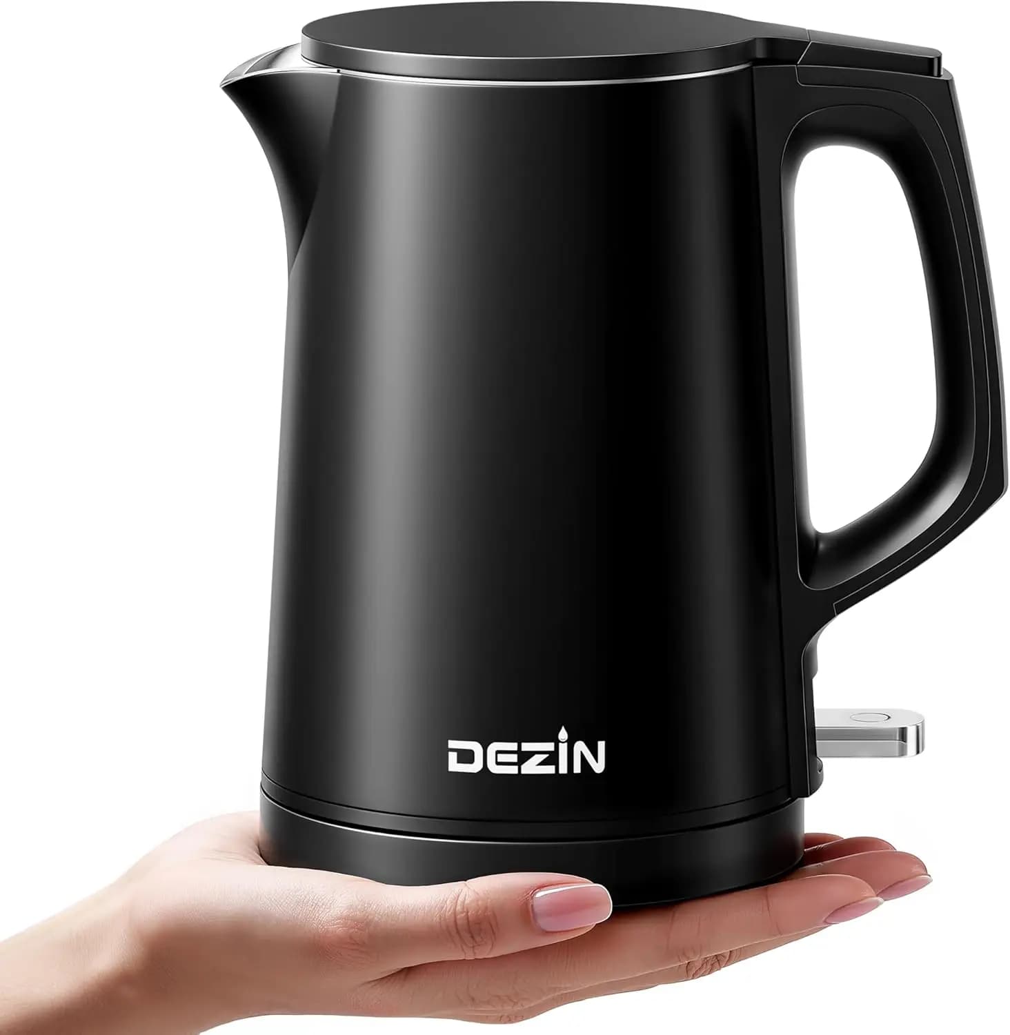 0,8L Electric Kettle, Small Electric Kettle with Double Wall Construction, Stainless Steel 304