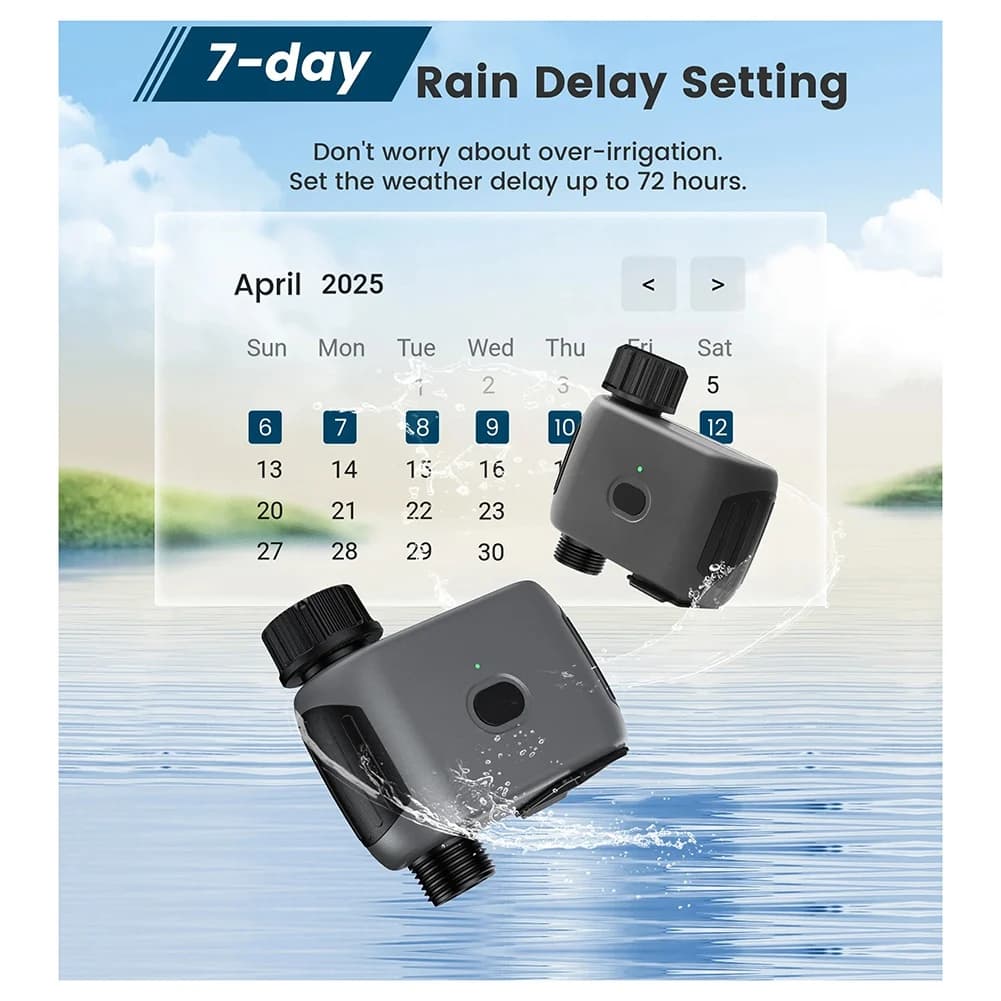 B92B-Smart Water Timer Wi-Fi irrigation tube controller for garden drop irrigation system No hub needed