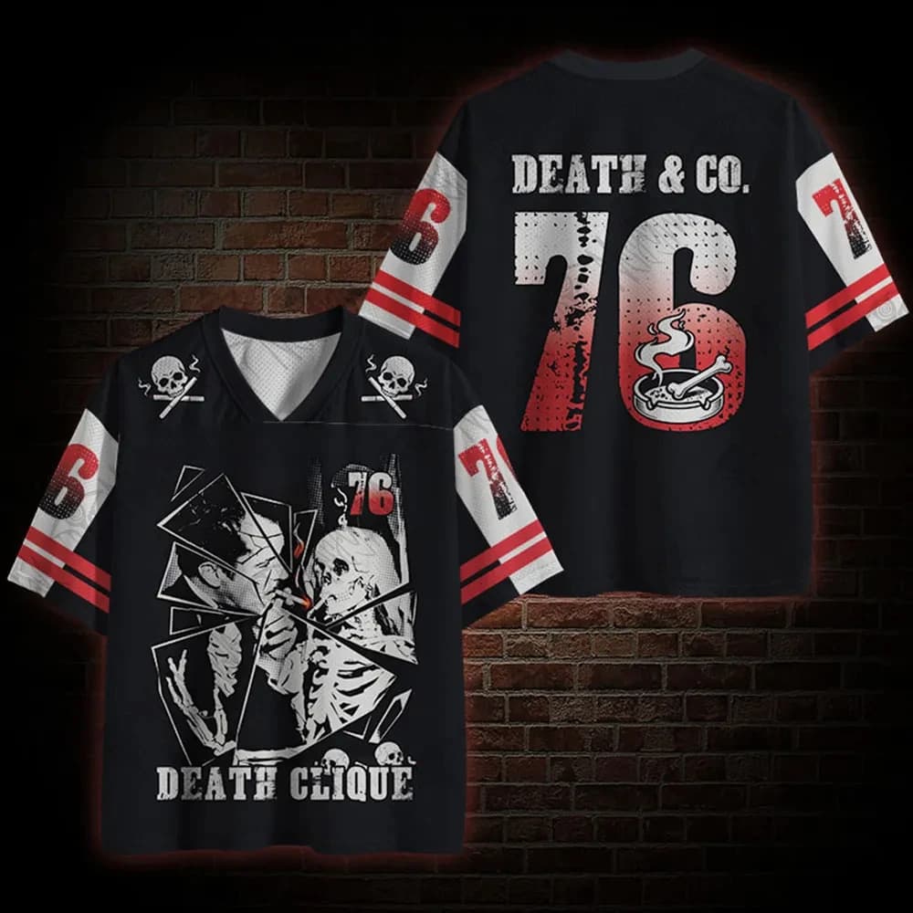 2026 Summer Fashion Trendy Fun Gothic Dark Style 3D Printed Loose Outdoor Leisure Entertainment V-neck T-shirt Top Large