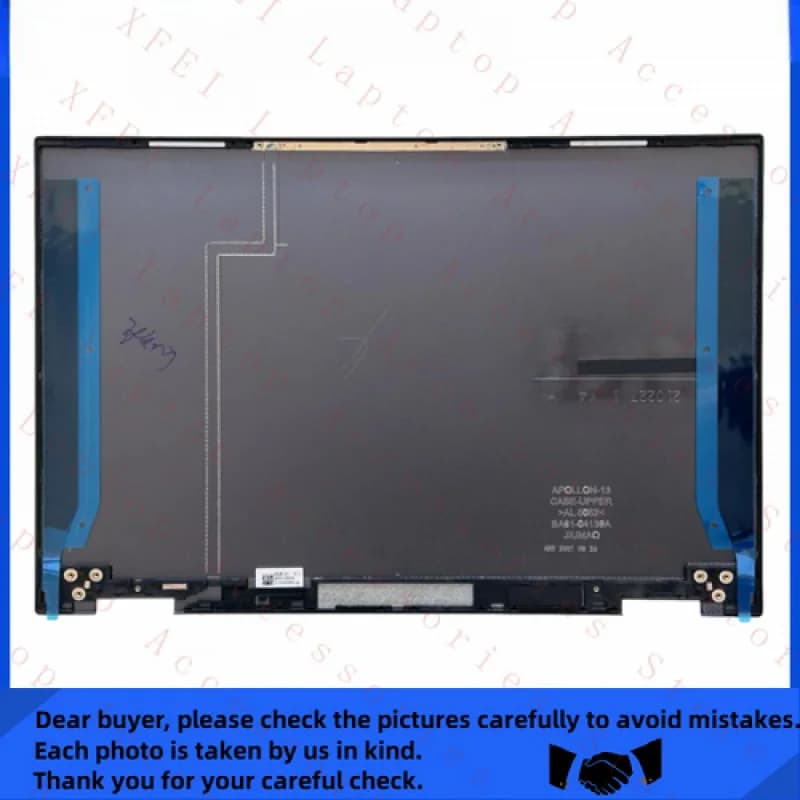 F Nuovo per Samsung Galaxy Book Flex2 NP730QCJ NP730QDA 13.3" Cover posteriore LCD superiore