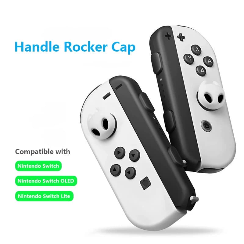 2 pezzi di coperture protettive in silicone per joystick analogici compatibili con Nintendo Switch OLED/Switch Lite/Switch.