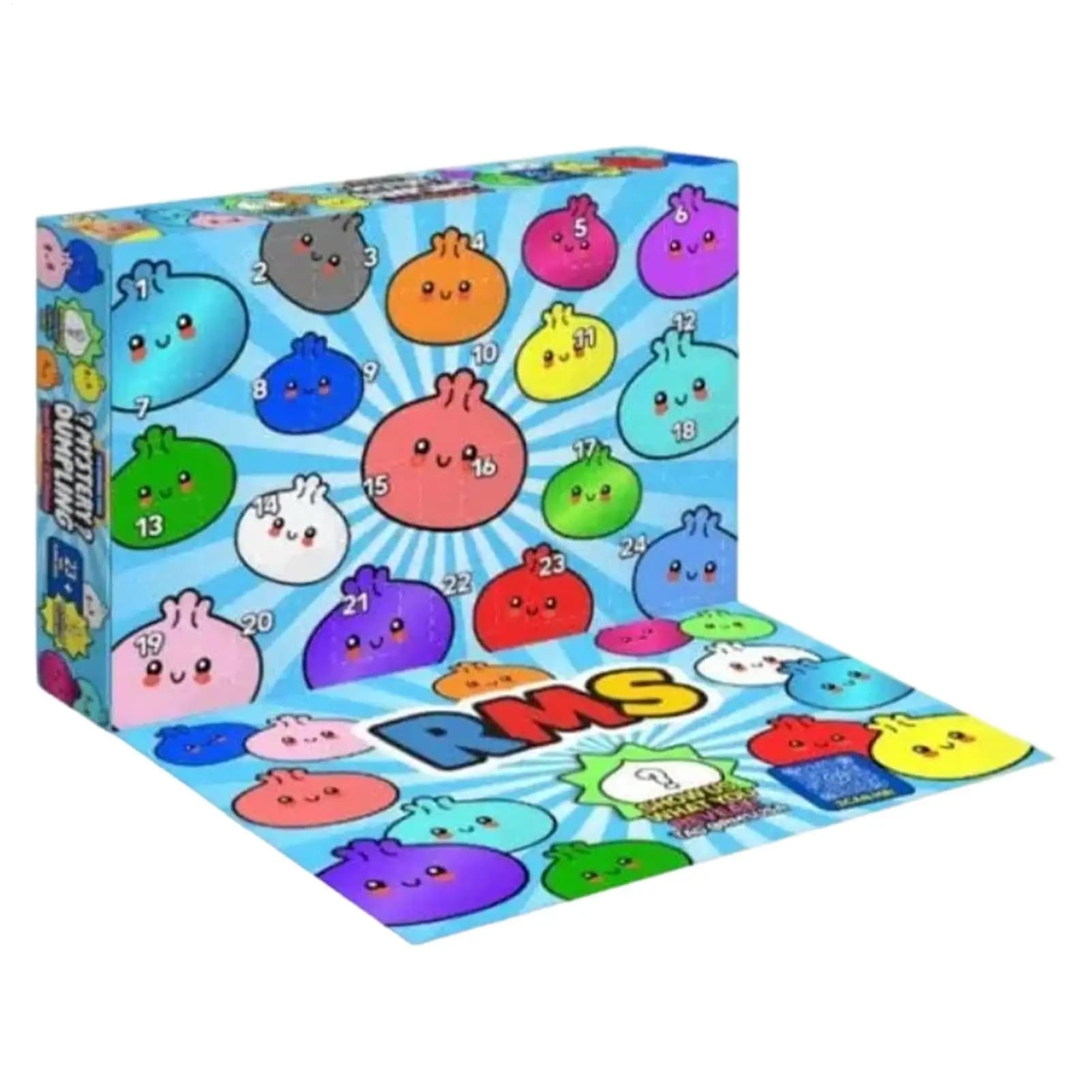 Calendario dell'Avvento 2026 con Ravioli Misteriosi, Scatola a Sorpresa Baozi, Fidget Squishy, Calendario Conto alla Rovescia 24 Giorni, Giocattoli Antistress Morbidi a Forma di Pallina di Pasta