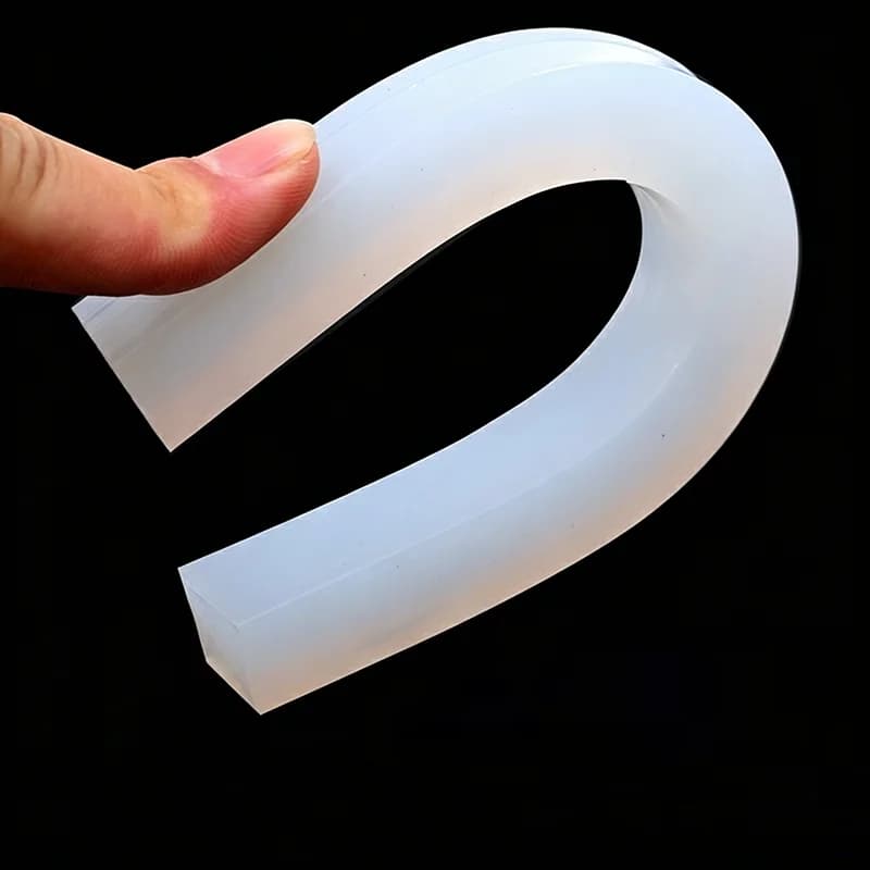 1/2/5M Solid Silicone Rubber Sealing Strip High Temperature Resistant Square Strip Weatherstrip 4mm~30mm*4mm~30mm
