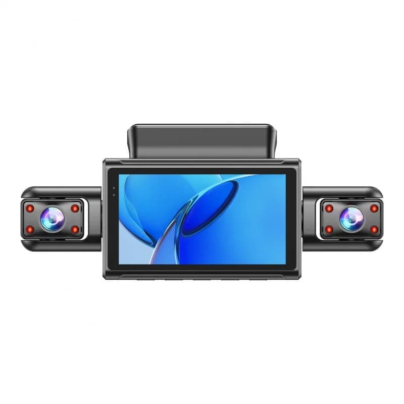 Dash Cam Car 2K 1080P 4 Channels with Night Vision, WiFi, Video Recorder for Cars with 256GB Storage, Dual Lenten Camera with 360° Panorama