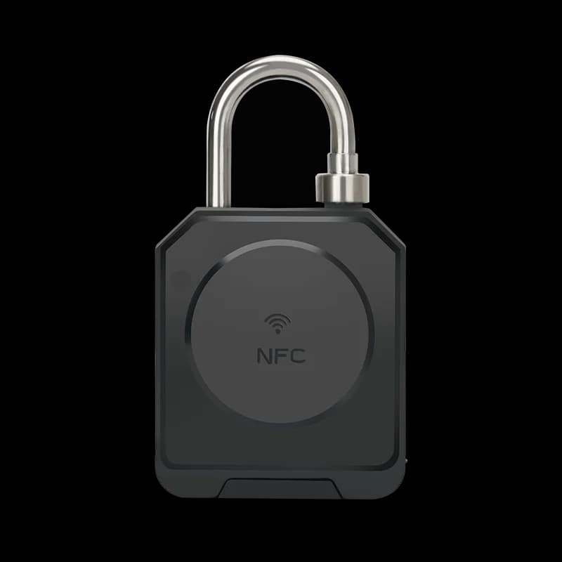Lucchetto intelligente abilitato Bluetooth e NFC | Blocco di sicurezza antifurto per attrezzature da esterno, furgoni da carico, contenitori di magazzino