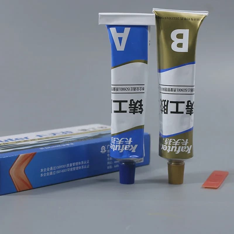 Kafuter K-9119 Metal Repair Adhesive AB Glue 100g High Temp Resistant Cold Weld Epoxy Car Engine Motorcycle Pipe Sealing