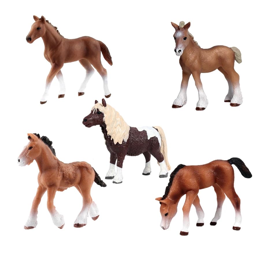 Figurine di cavalli figurine arabe della contea modelli di Pony fattoria animale Action Figure simulazione animali di plastica giocattolo nuovi giocattoli per bambini