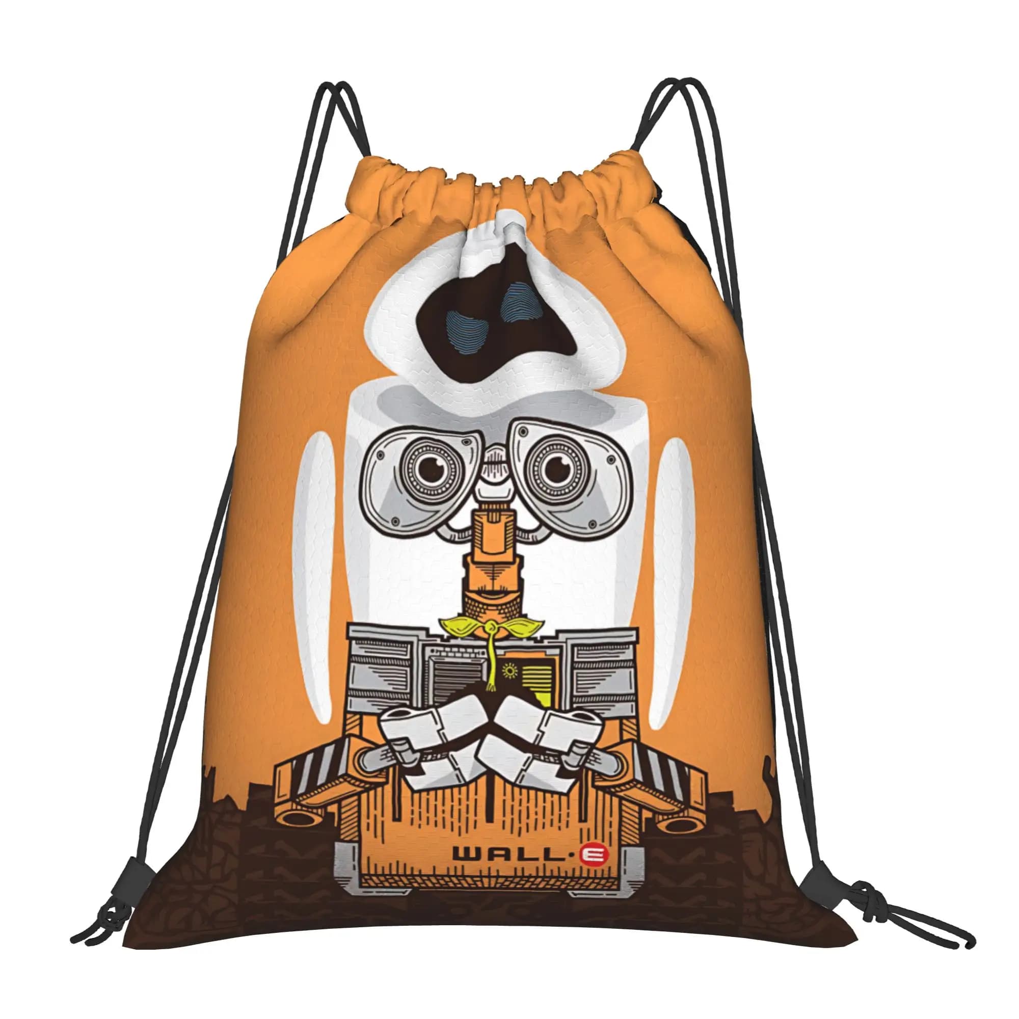 1 pezzo Eve’s Laser Eyes WALL·E Borse con coulisse, Zaino portaoggetti per la spesa, Borsa porta scarpe per la scuola