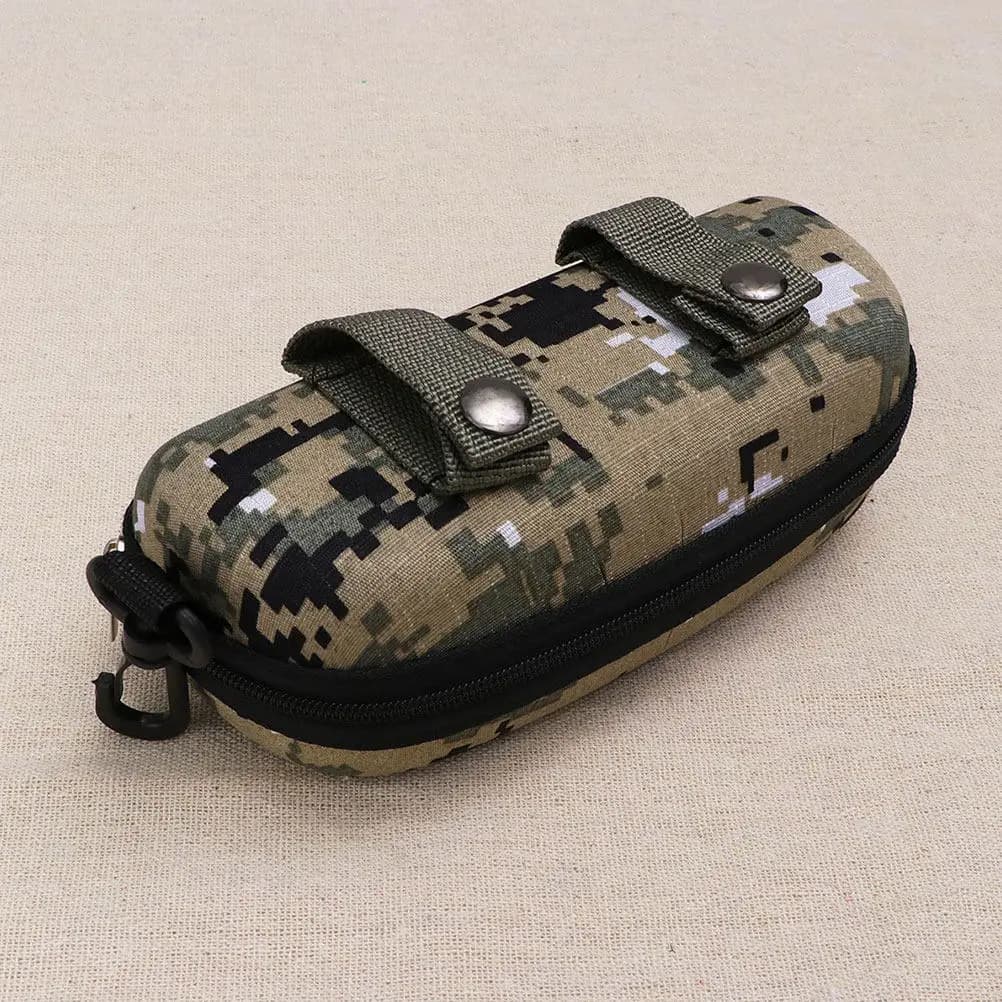 Custodia per Occhiali Mimetica Premium in EVA, Scatola Portatile per Occhiali da Viaggio, Porta Occhiali da Sole Protettivo, Protezione per Occhiali