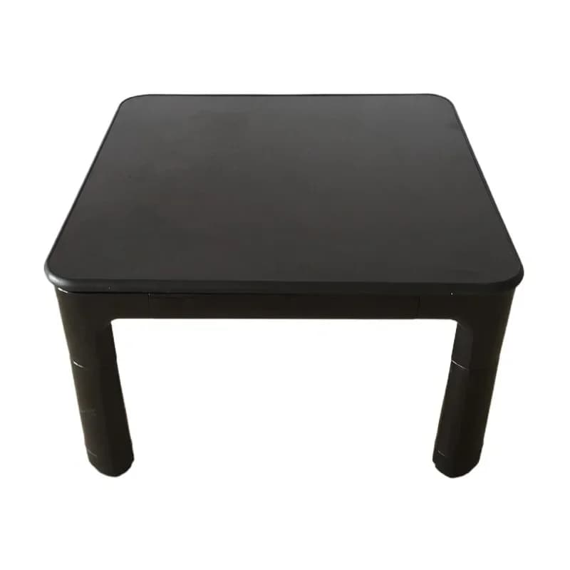 Gambe per Tavolo Pieghevoli e Reversibili, Nero/Bianco, Arredamento per Soggiorno, Scaldapiedi, Tavolino Basso Riscaldato