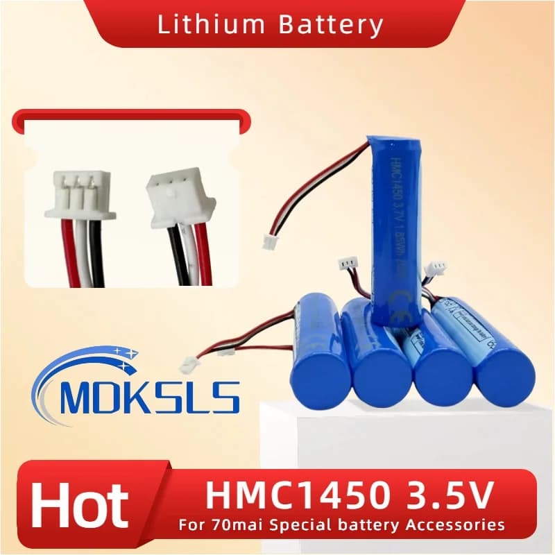 Batteria al Litio 3.7V 500mAh 70mai HMC1450 per Dash Cam Pro, Accessori DVR di Ricambio Originali di Fabbrica
