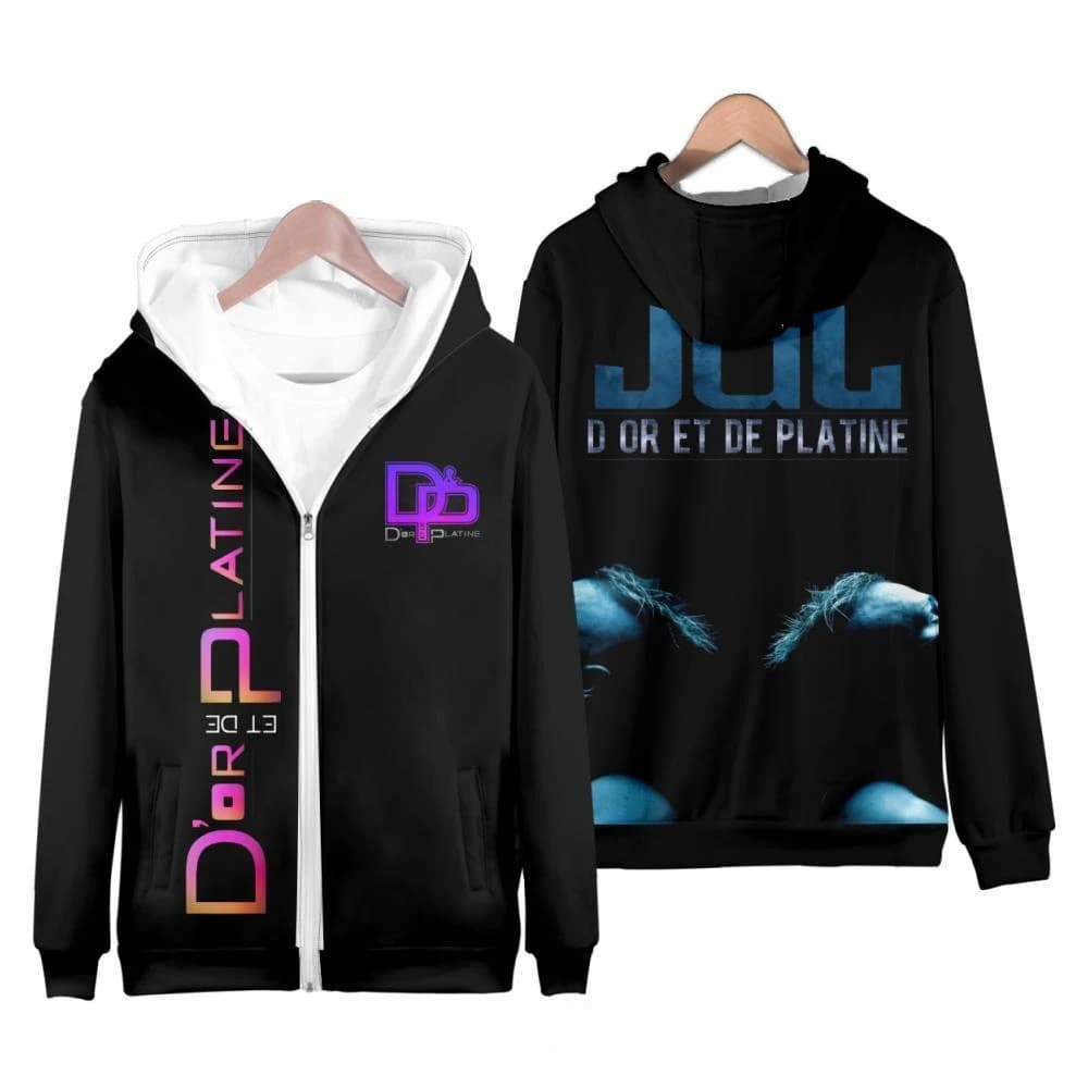 Rapper JuL Felpe con cerniera con stampa 3D Felpe con cappuccio casual da donna da uomo Felpa con cappuccio Tuta oversize Pullover Cappotto da uomo Abbigliamento