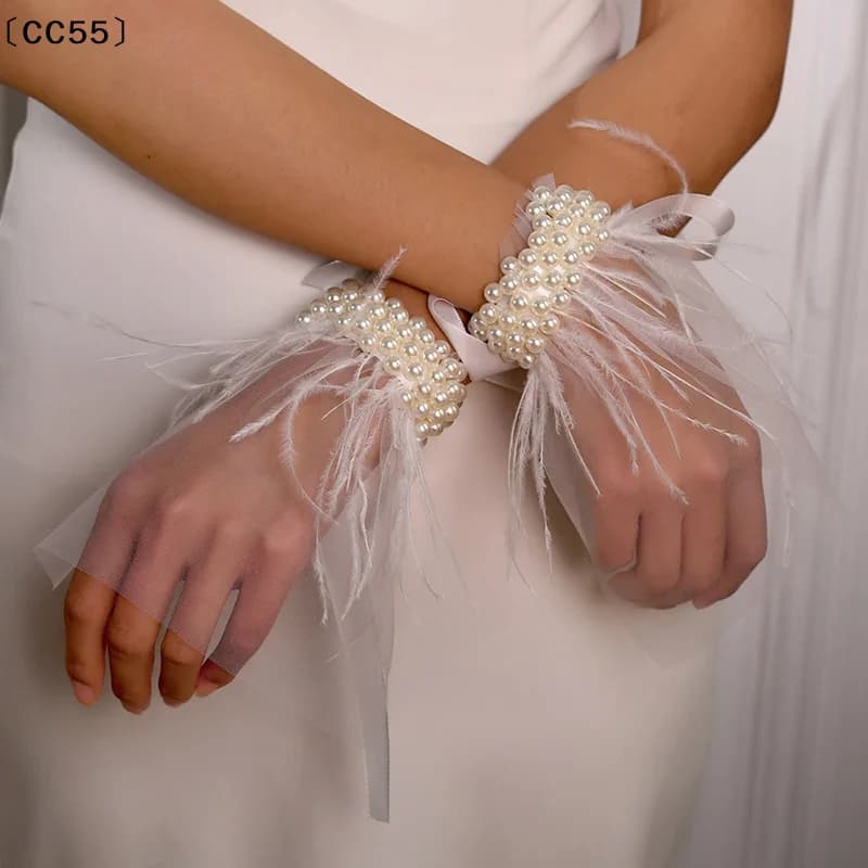 1 Gloves Paio in Tulle for Nail Art, with Plissettato Fin Polsino, Accessories for Photography of Manicure, Nail Sleeves, Accessories Moda definitelyCC55 reason
