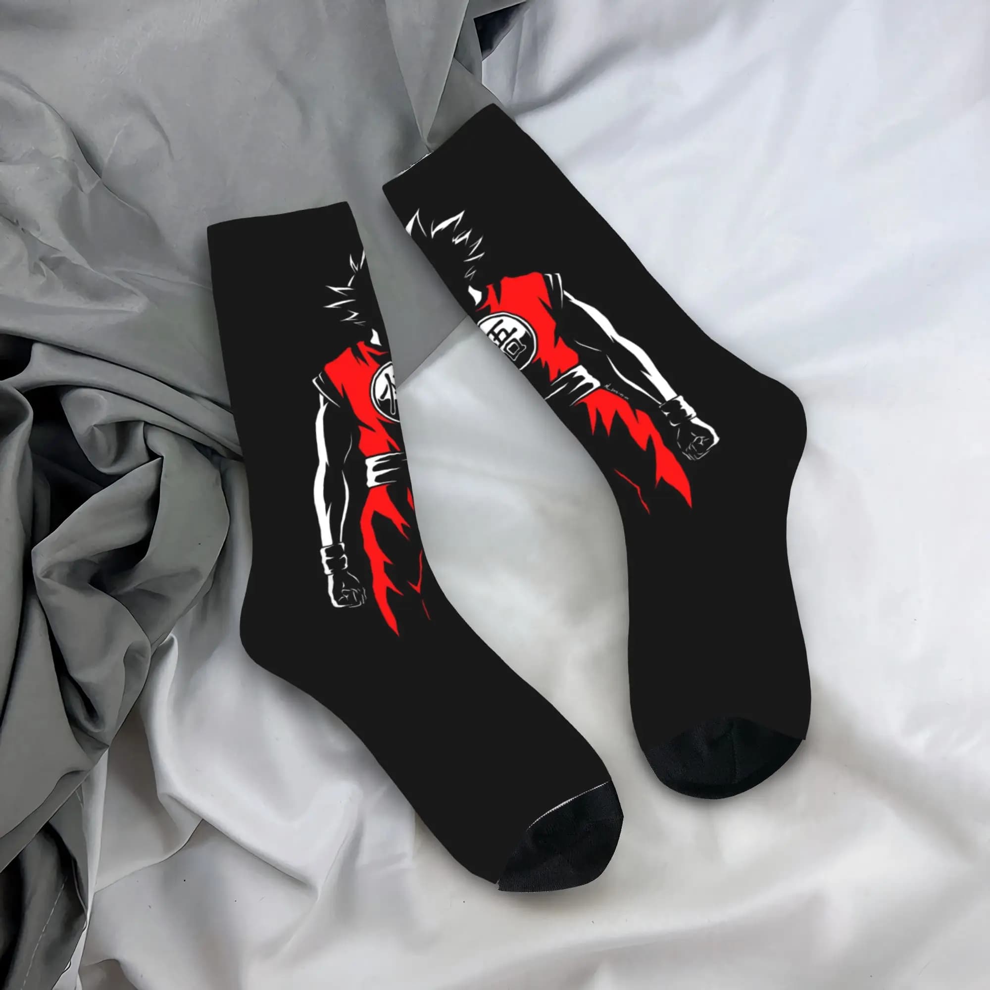 Personalized socks with Motivo Goku Anime for Men and Women, Fashion Socks with Funny Drawings and Soul Cards