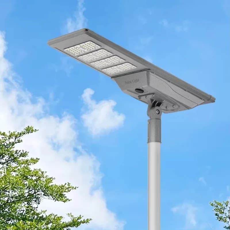 Nuovo telecomando di fascia alta 400W 500W 600W Potenza 6V 80W 100W Pannello a cristallo singolo Lifepo4 Lampione stradale solare a led tutto in uno