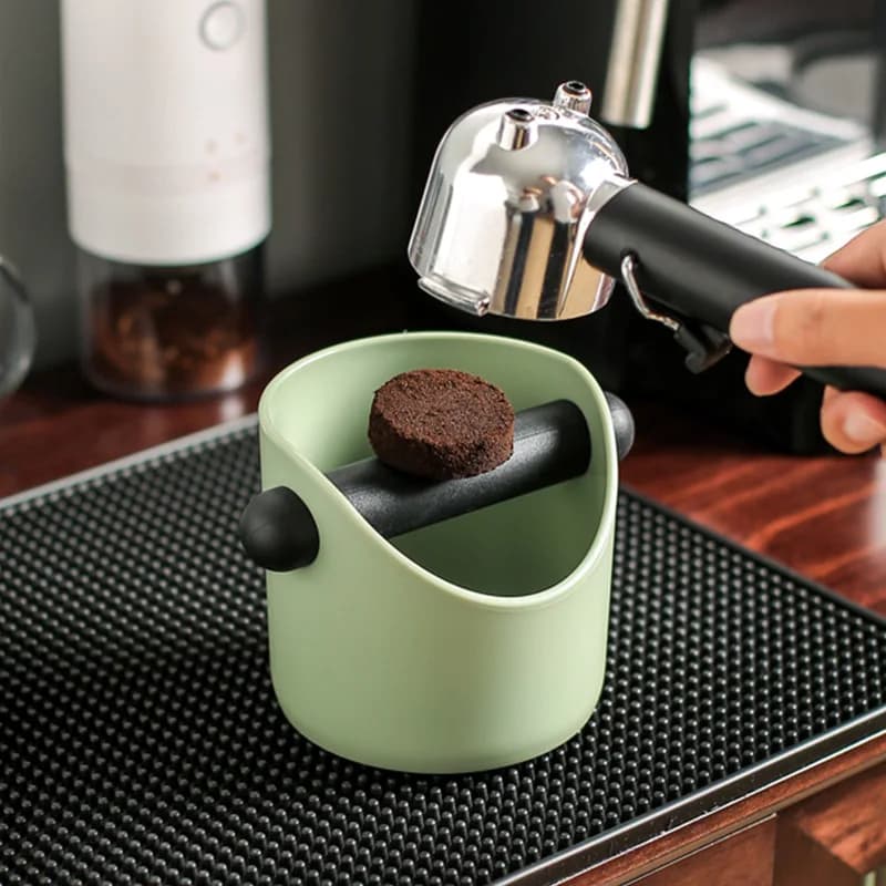 Coffee Grounds Powder Bucket Home Espresso Machine Handle Knockbox Container Organizer Slot Waste Dregs Recycling Bin