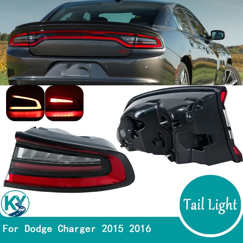 For Dodge Charger 2015 2016 LED Tail Light Rear urn Signal Light Stop Brake Fog Lamp Car Accessories 68213145AB 68213144AB
