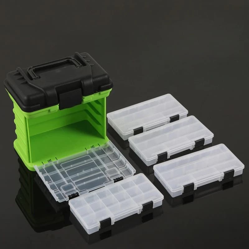 4-layer Multifunctional Fishing Gear Bait Storage Tool Box Organizer Tackle Fishing Equipment Accessories Case Outdoor