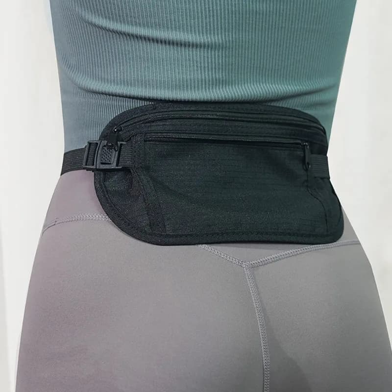 Anti-theft Hidden Waist Bag Sport Running Invisible Money Belt Pouch Portable Travel Security Wallet Passport Cash Hidden Bag