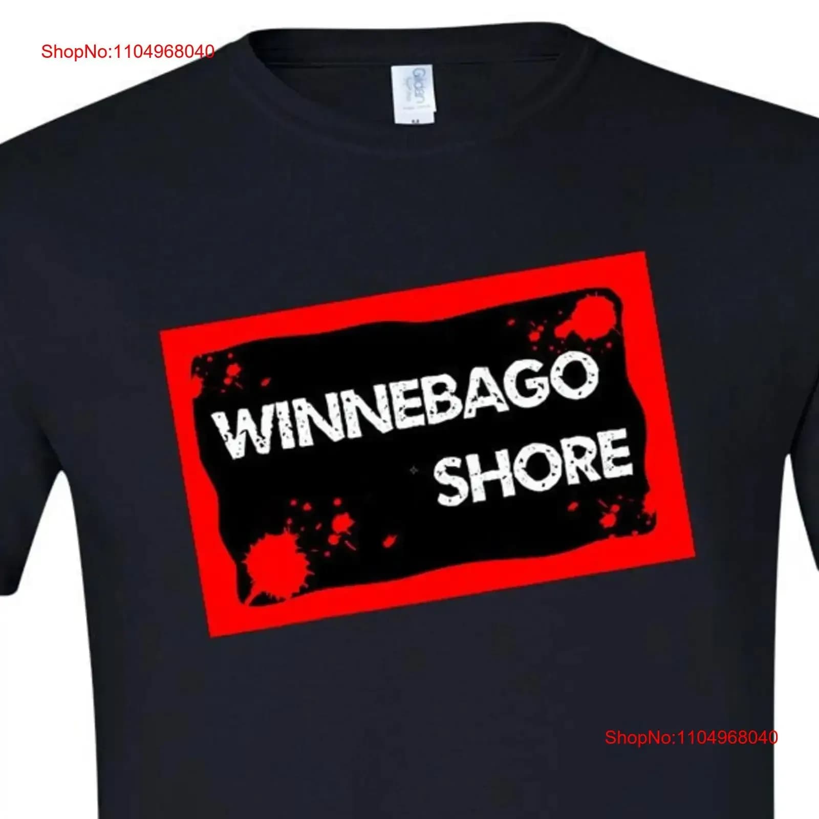 The Winnebago Shore Oshkosh T Shirt vintage lavato unisex elegante allungato traspirante abiti firmati Top per l'uso quotidiano