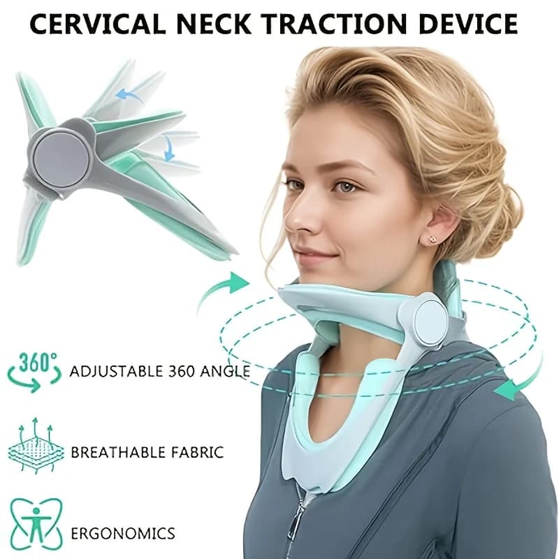 Cuscino di supporto per il collo regolabile con design ergonomico Traspirante e confortevole - Include spallacci per un supporto per la schiena migliorato
