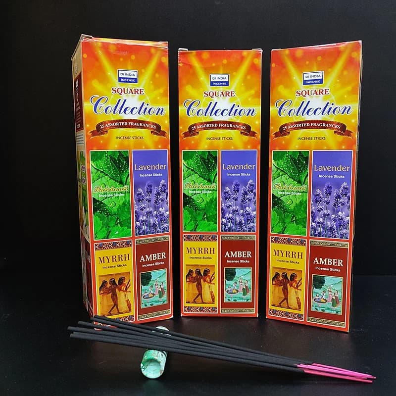 YXYMCF 10/25 Scatole Piccole India Incenso Stick con Odori Misti Lavanda Fragranza Bagno Soggiorno Meditazione Aromaterapia