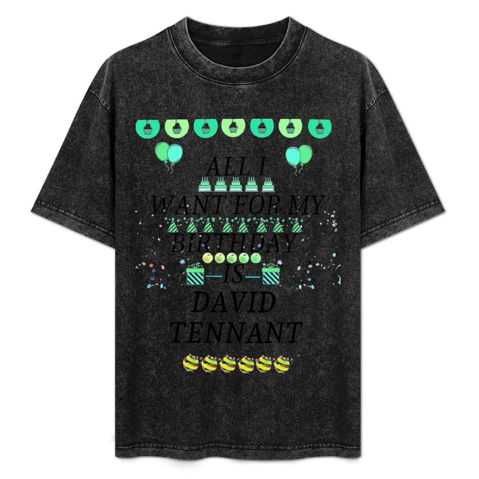 T-shirt Birthday Tennant T-shirt classica in cotone con girocollo