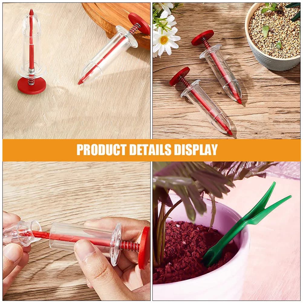 Set di 1 Mini Seminatrice Portatile per Giardino, Prato e Fiori, Strumento di Precisione per Semina, Accessori da Giardinaggio