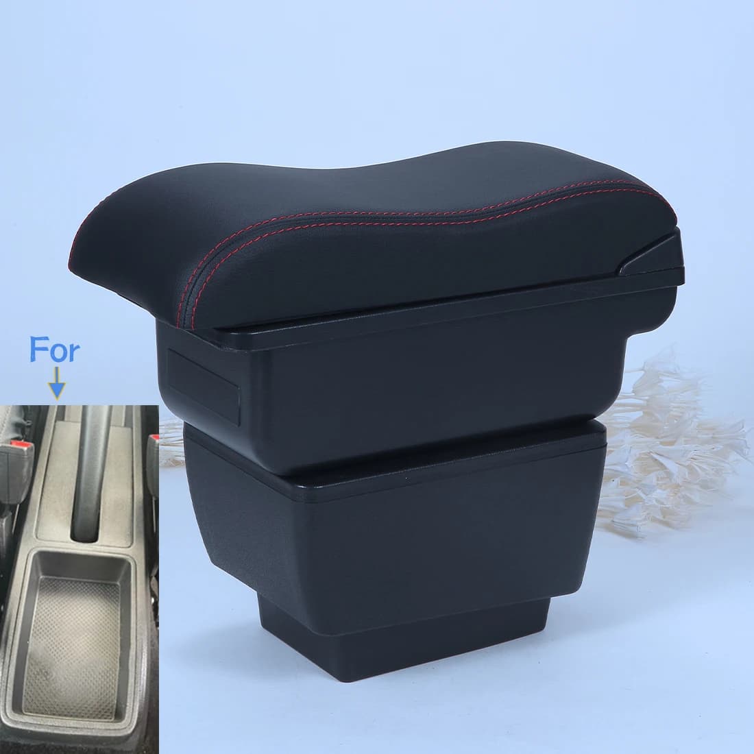 Bracciolo per Skoda Fabia 3 III 2015-2024, Scatola Portaoggetti Dedicata per Interni Auto, Accessori Auto