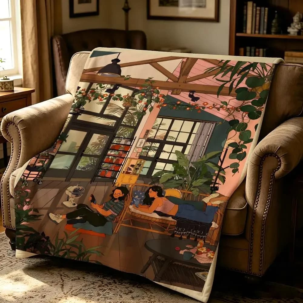 celebrity L-Liya mochipanko-O Throw Thick Comfort Flannel Quilt, Multi-scene Use Indoor Outdoor Daily Nap