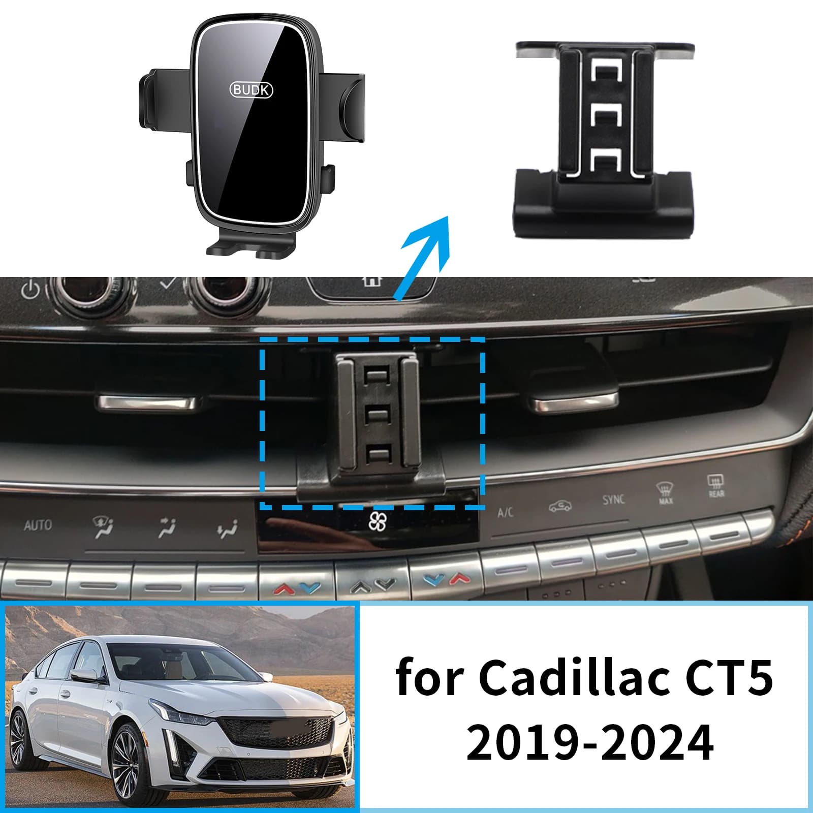 Accessori per supporto per telefono cellulare per auto per Cadillac CT5 2019 2020 2021 2022 2023 2024 Staffa GPS Supporto di navigazione Auto