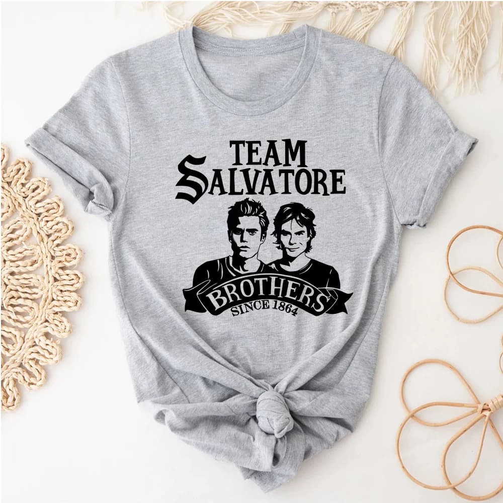 The Vampire Diaries ragazza Cultura pop Digitale Confortevole Pastello harajuku t-shirt Trendy Pastello Y2k vestiti coreani Punk gotico