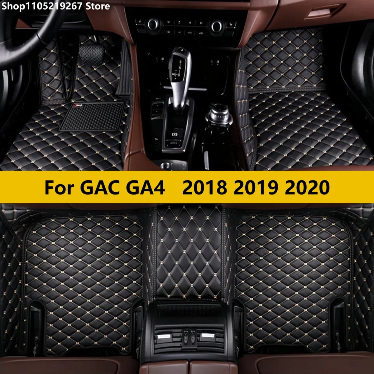 Tappetini per auto adatti per GAC GA4 2018 2019 2020 Accessori auto Tappeto in pelle impermeabile antiscivolo