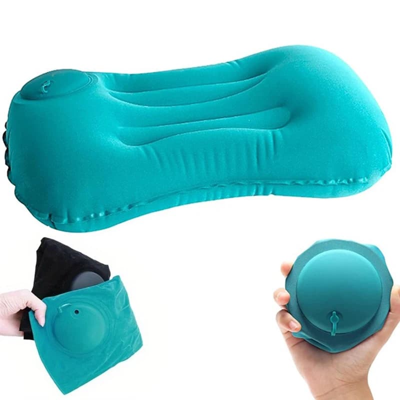 1PC cuscino gonfiabile tipo pressa cuscini da letto cuscino lombare per auto adatto per supporto per la vita del collo forniture per ufficio a casa da campeggio
