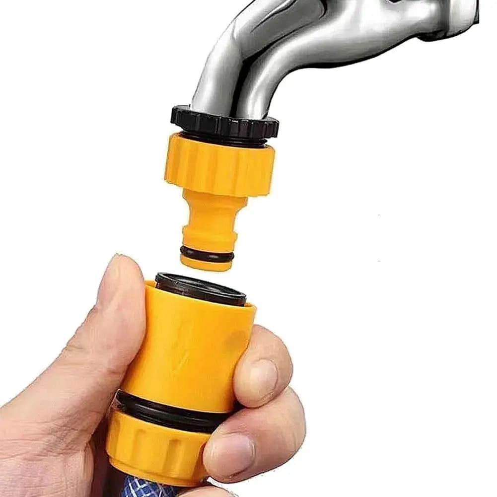 Adattatore per rubinetto acqua multifunzionale con connettore rapido per tubo da giardino da 3/4 "e 1/2" per irrigatore Riparazione lavanderia Raccordo in ottone a prova di perdite