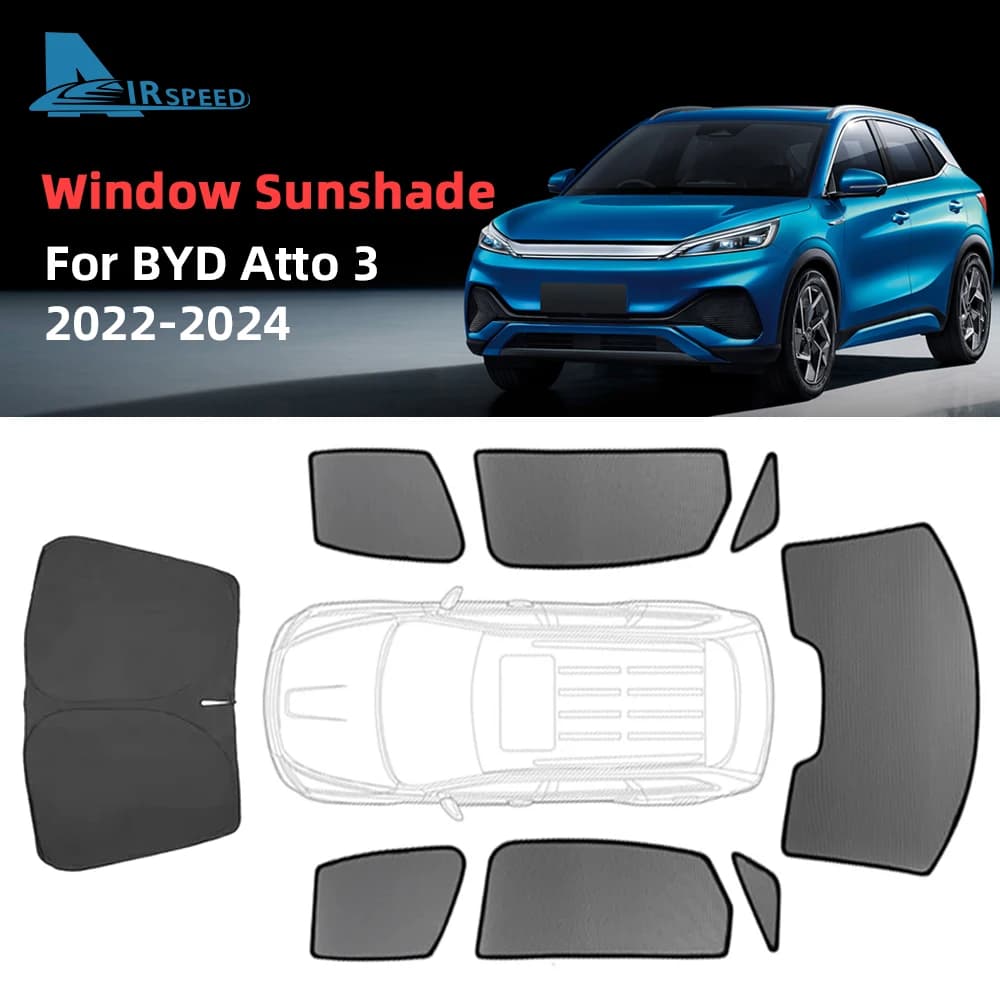 Per BYD Atto 3 2022 2023 2024 Atto3 parasole magnetico personalizzato per finestrino dell'auto parabrezza anteriore parasole ombrello portatile anti-uv