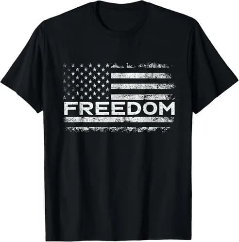 Political Flag American Design Freedom Political Unisex T-Shirt