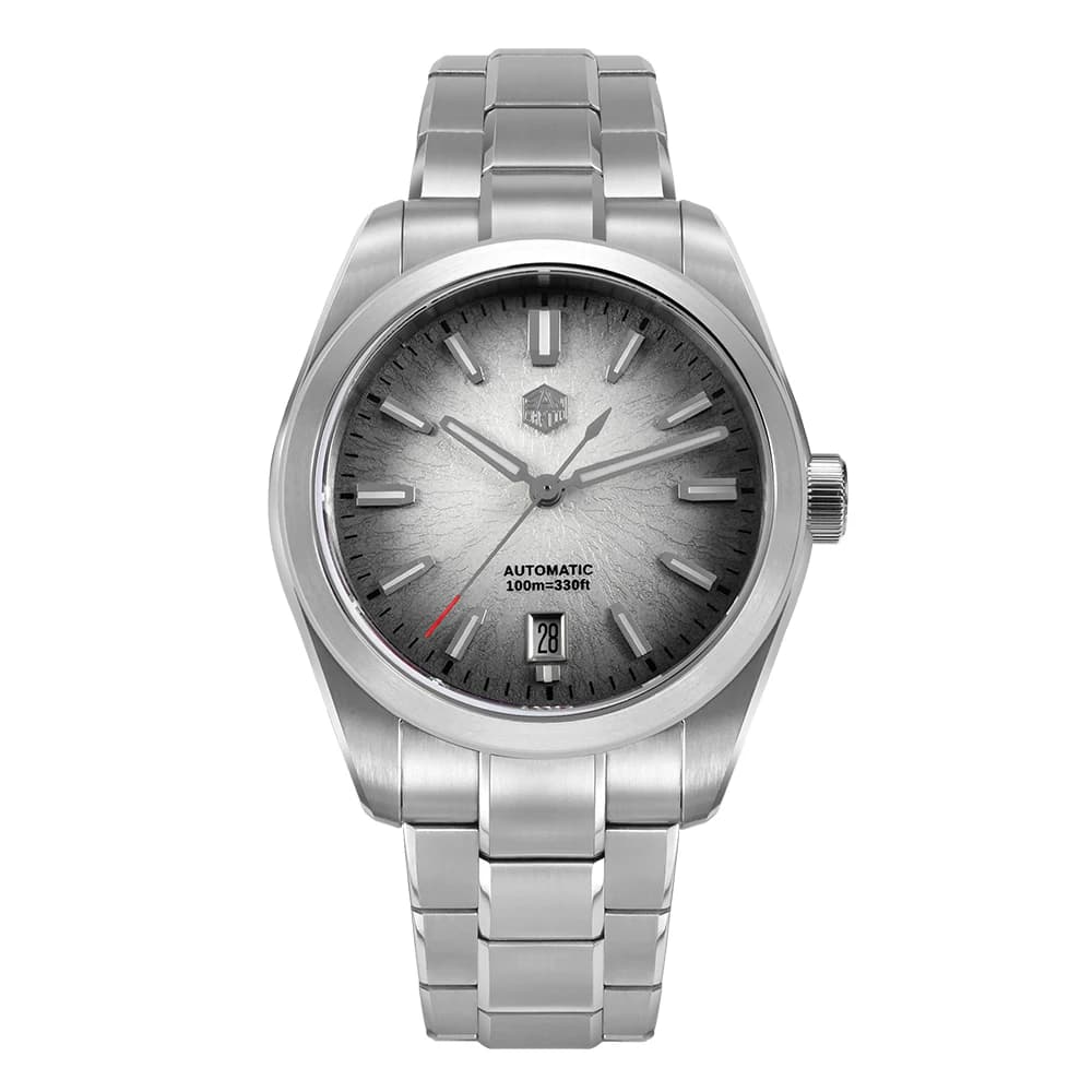 Men's automatic watch San Martin dial JianZhan mechanical wristwatch 10ATM waterproof BGW-X1 light sapphire Miyota 9015